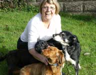 My foster mum and friends